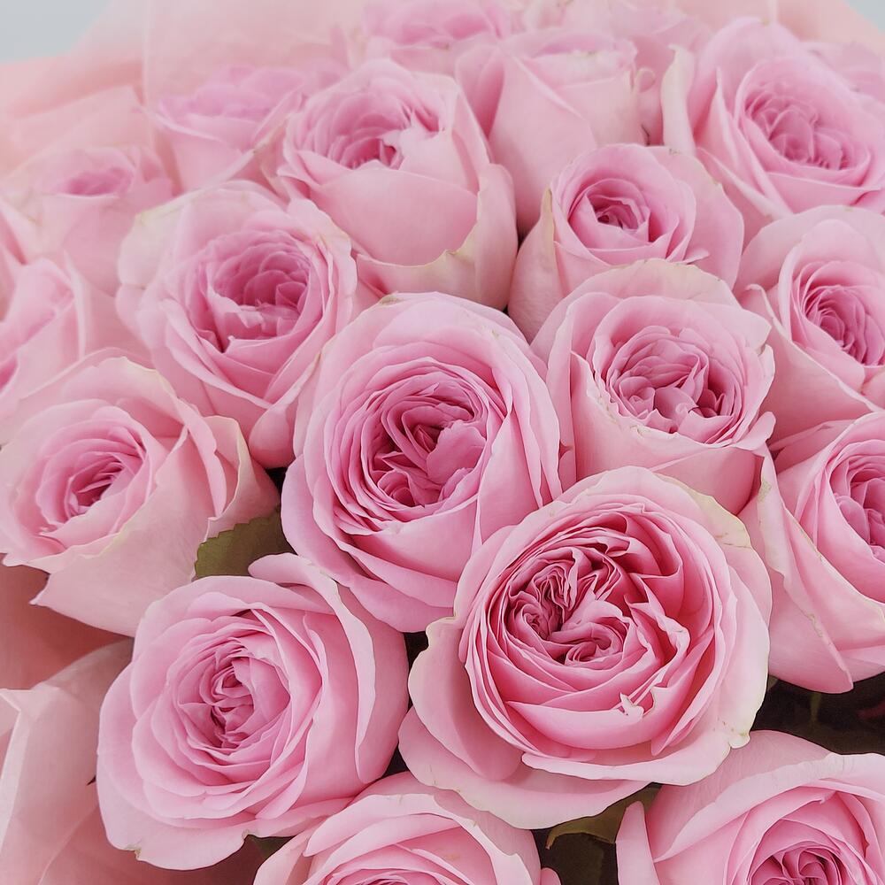 Букет из нежно-розовых роз – элегантность в каждом лепестке Тихвин Ленинградская область