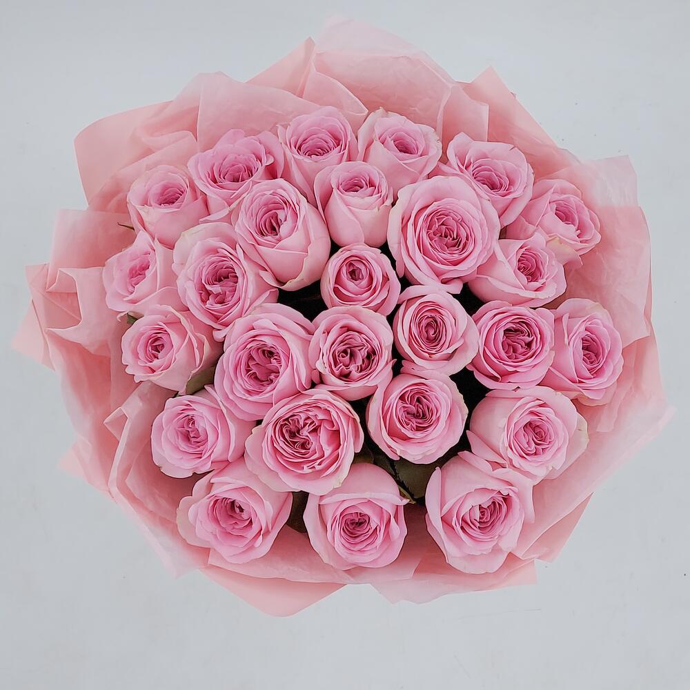 Букет из нежно-розовых роз – элегантность в каждом лепестке Тихвин Ленинградская область