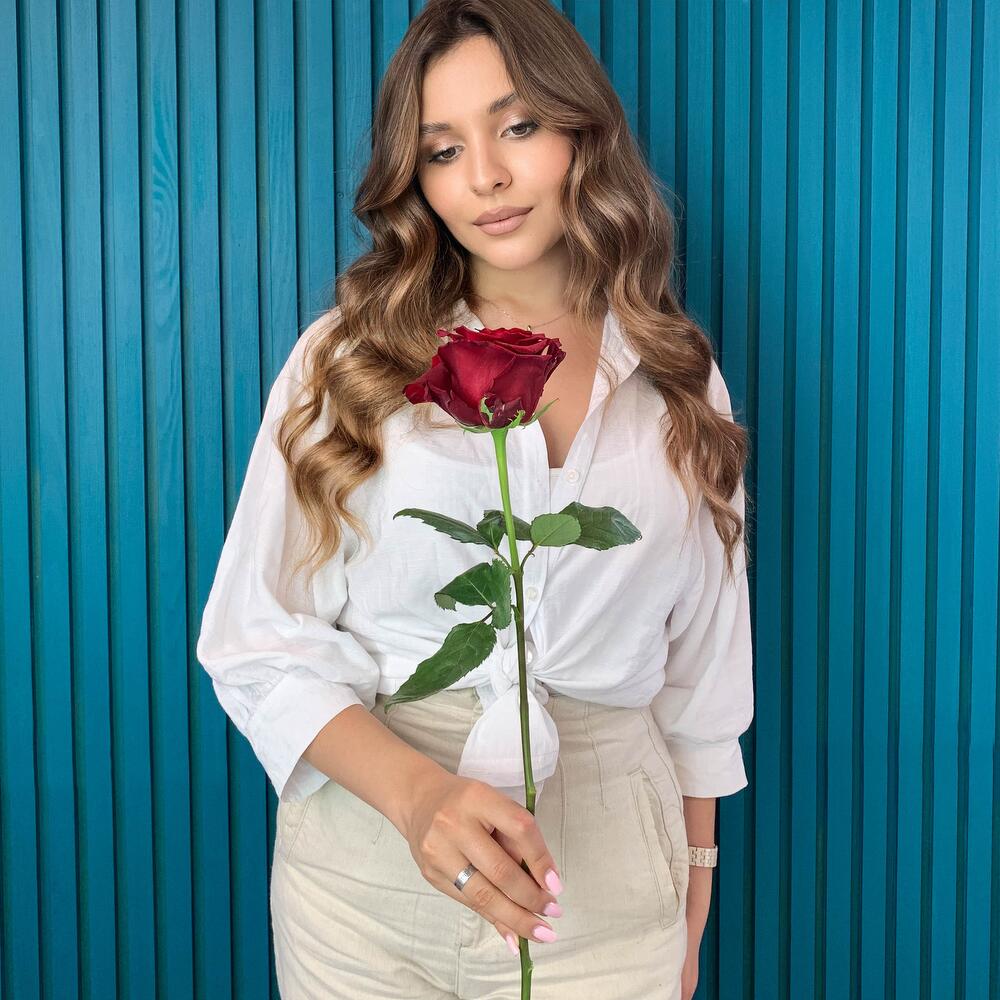 Комплимент из красной эквадорской розы – минимализм роскоши Тихвин Ленинградская область