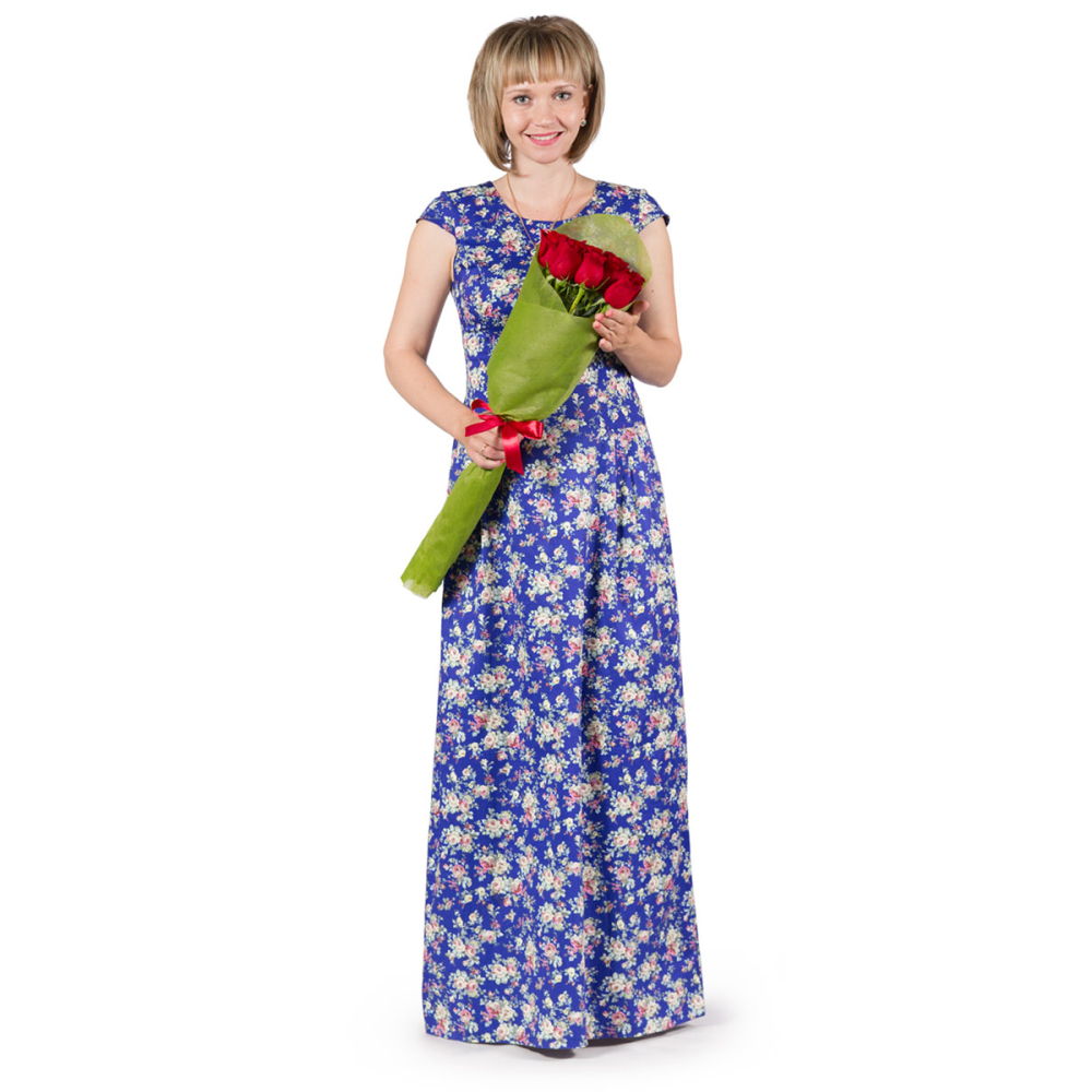 Букет из 9 красных роз в фетре